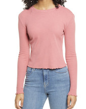 Nordstrom BP Thermal Top T Shirt Waffle Knit Red Slate Pink Long Sleeve ... - £7.86 GBP