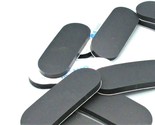 1&quot; x 2 1/2&quot; x  3/16&quot; Oval Shaped Rubber Feet  3M Backing  Various Packag... - $11.73+