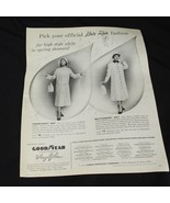 Vintage Print Ad 1955 Good Year  White Rain  Fashion Vinyl Film Coat - €5,86 EUR