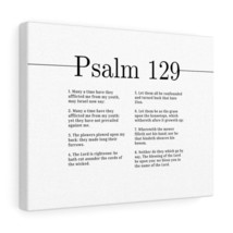  Psalm 129 The Lord Is Righteous White Bible Chapter Canvas Chri - $75.99+