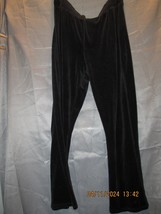Black Velvet Dress Party Women&#39;s Pants Size L - £16.03 GBP