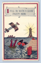 Romance Comic I Fell In With A Good Party Here UNP Chrome Postcard Postcard N9 - £3.07 GBP
