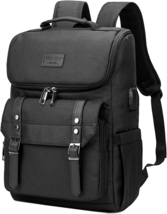 Vintage Backpack Travel Laptop Backpack with Usb Charging Port for Wo - $55.43