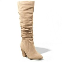 Universal Thread Donna Simil Camoscio Taupe Lanae 3.5 &quot; Tacco Scrunch St... - $19.99