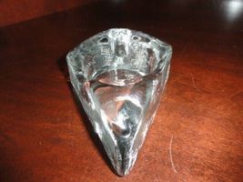 vintage heavy clear glass cigar ashtray 8.5" L X. 4" X 1.5" image 10