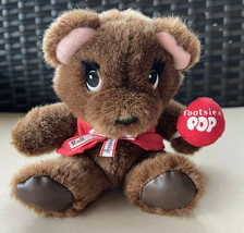 Vintage Applause Tootsie Roll Pop Mini 5” Brown Plush Teddy Bear with Red Vest - £8.03 GBP