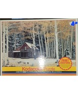 Vintage RoseArt Aspen Cabin in the Woods Kodacolor 1000 Piece Jigsaw Puzzle - $17.46 CAD