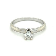 .23 CT Solitaire Diamond Engagement Ring 14K White Gold Size 6, 2.0g - £367.81 GBP