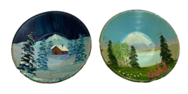 Alaska Scenery Hand Painted Magnets by Susie Halleran Paintings 3 inch Lot of 2 - £10.14 GBP