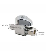 1/2 in. Crimp PEX Barb Inlet x 3/8 in. Compression Outlet Straight Valve - €19,35 EUR