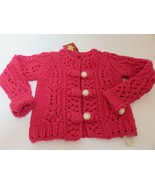 Oilily Girls Wool Chunky Knit Pink Sweater 128 US 7/8 NWT $218 - $123.75 CAD