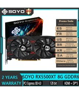 SOYO AMD Radeon RX5500XT 8GB Graphics Card Gaming GPU GDDR6 - £232.20 GBP