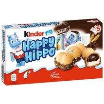 Ferrero Kinder Happy Hippo Biscuit Cocoa Hippo 103g Free Shipping - £7.36 GBP
