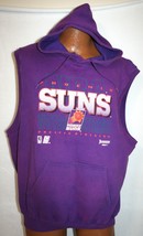 Vintage 90s Phoenix Suns Sleeveless Hoodie Sweatshirt Xl Nba Basketball Made Usa - £100.92 GBP