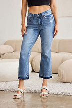 Judy Blue Full Size Release Hem Cropped Bootcut Jeans - £54.15 GBP