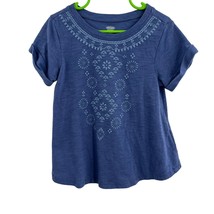 Old Navy Blue Boho Print Top 4T - £7.84 GBP