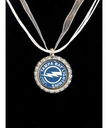 Tampa Bay LIGHTNING Handmade Hockey Necklace - £7.47 GBP