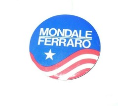 1984 Mondale Ferraro Presidential Campaign &amp; Political Pin Button - $3.84