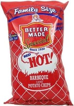 Better Made Red Hot! barbeque flavored potato chips, family size 10-oz. bag - $13.83