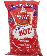 Better Made Red Hot! barbeque flavored potato chips, family size 10-oz. bag - $18.91 CAD