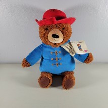 Bear Plush With Tags 14&quot; Teddy Bear with Blue and Red Hat 2016 - £10.06 GBP