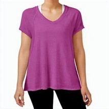 Calvin Klein Womens Burnout T-Shirt Color Vivid Violet Size M - £65.46 GBP