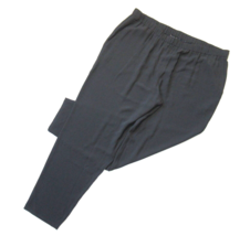 NWT Eileen Fisher Slouchy Ankle in Graphite Silk Georgette Pull-on Crop Pants XL - $100.00