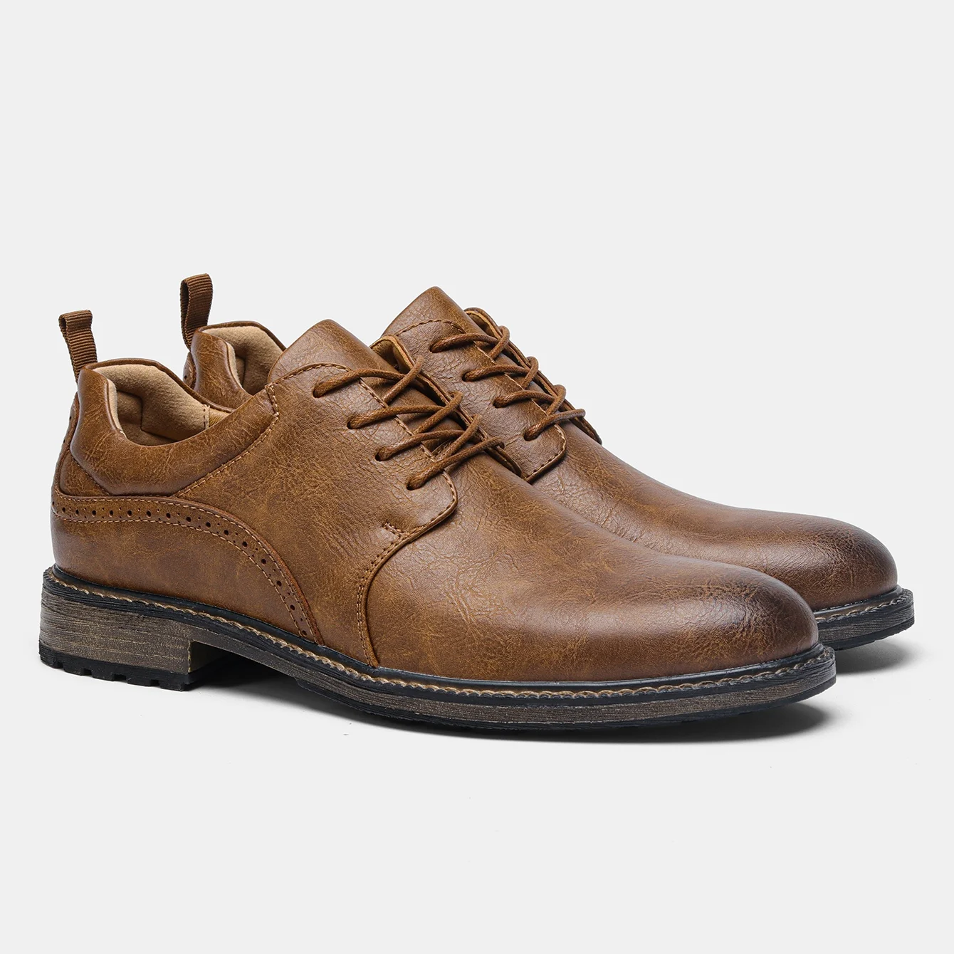 Casual Shoes Men Fashion Brand Comfortable Leather Shoes Men #Al7261 - $50.63