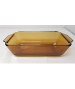 Anchor Hocking Amber Brown Glass Baking Dish 1Qt 6&quot; x 9&quot; Casserole Loaf - £13.84 GBP