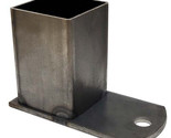 2&quot; Fence Mounting Bracket for Decorative Square Steel Tube Rails - £8.65 GBP
