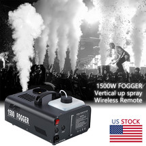 1500W Stage Fog Machine Smoke Effect Vertical Upspray Fogger DJ Decor w/... - £84.97 GBP