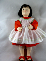 VTG 1982 Effanbee 12” Cinese Doll J Stafford Orange Blossom Asian CLEAN - £11.82 GBP