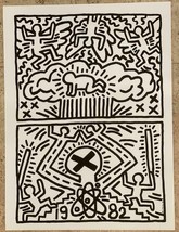 Keith Haring Nuclear Disarmament Giclee on Paper Open Edition Print - £315.81 GBP