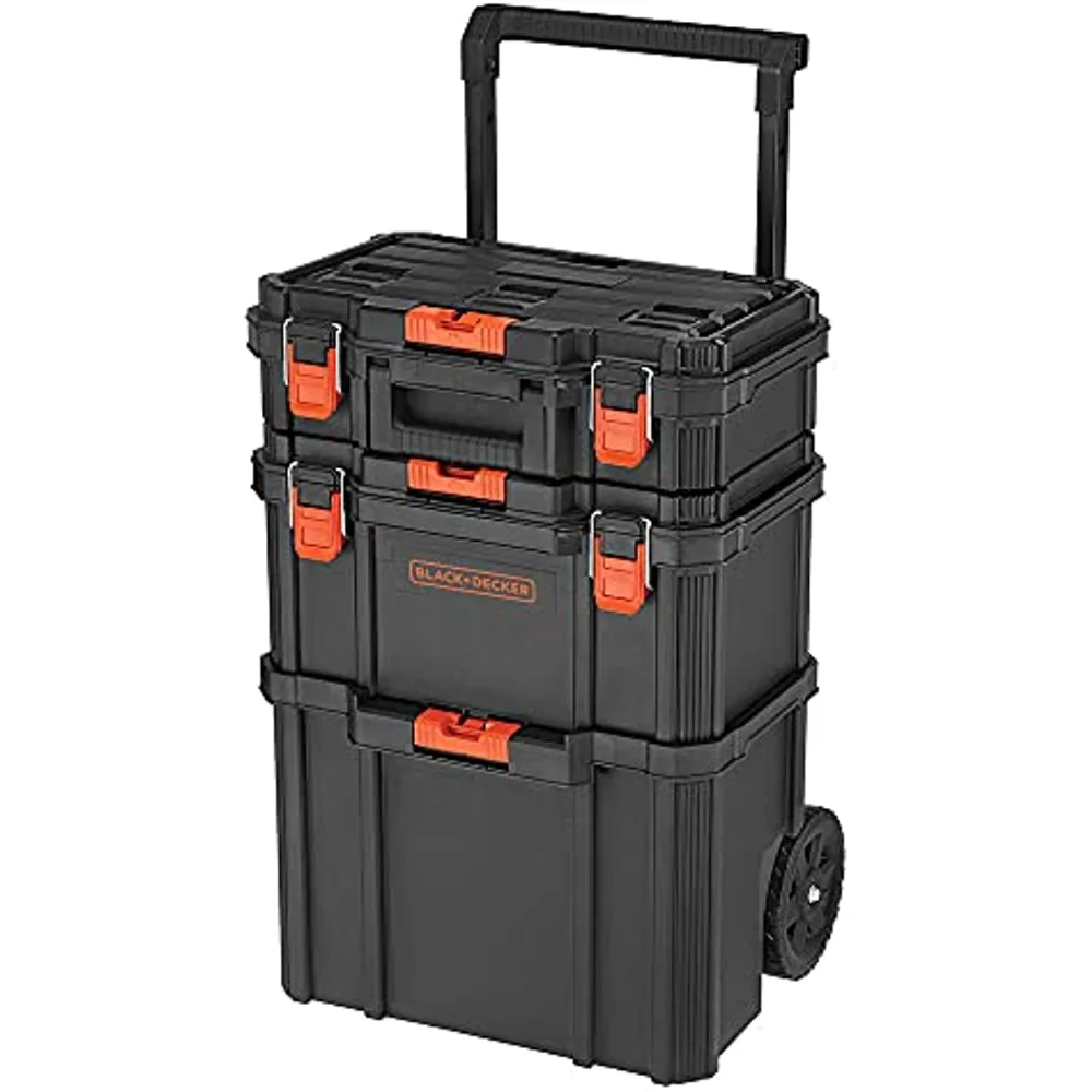 beyond by BDST60500APB Stackable Storage Sy- 3 Piece Set (Small Toolbox, Deep To - £270.32 GBP