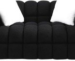 62 Inch Modern Cloud 2 Pillows, Upholstered Marshmallow Loveseat Sofa Tu... - £893.52 GBP