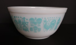 Pyrex Cinderella Mixing Bowl Amish Butterprint 402  1 1/2 qt. Turquoise ... - $49.99