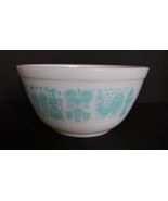 Pyrex Cinderella Mixing Bowl Amish Butterprint 402  1 1/2 qt. Turquoise ... - £39.08 GBP