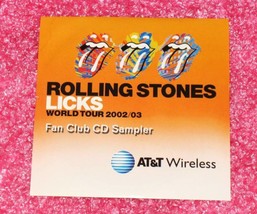 Rolling Stones - Licks - Rare Fan Club Promo Sampler Cd Ss Ecd - Ten 10 Forty 40 - £3.81 GBP