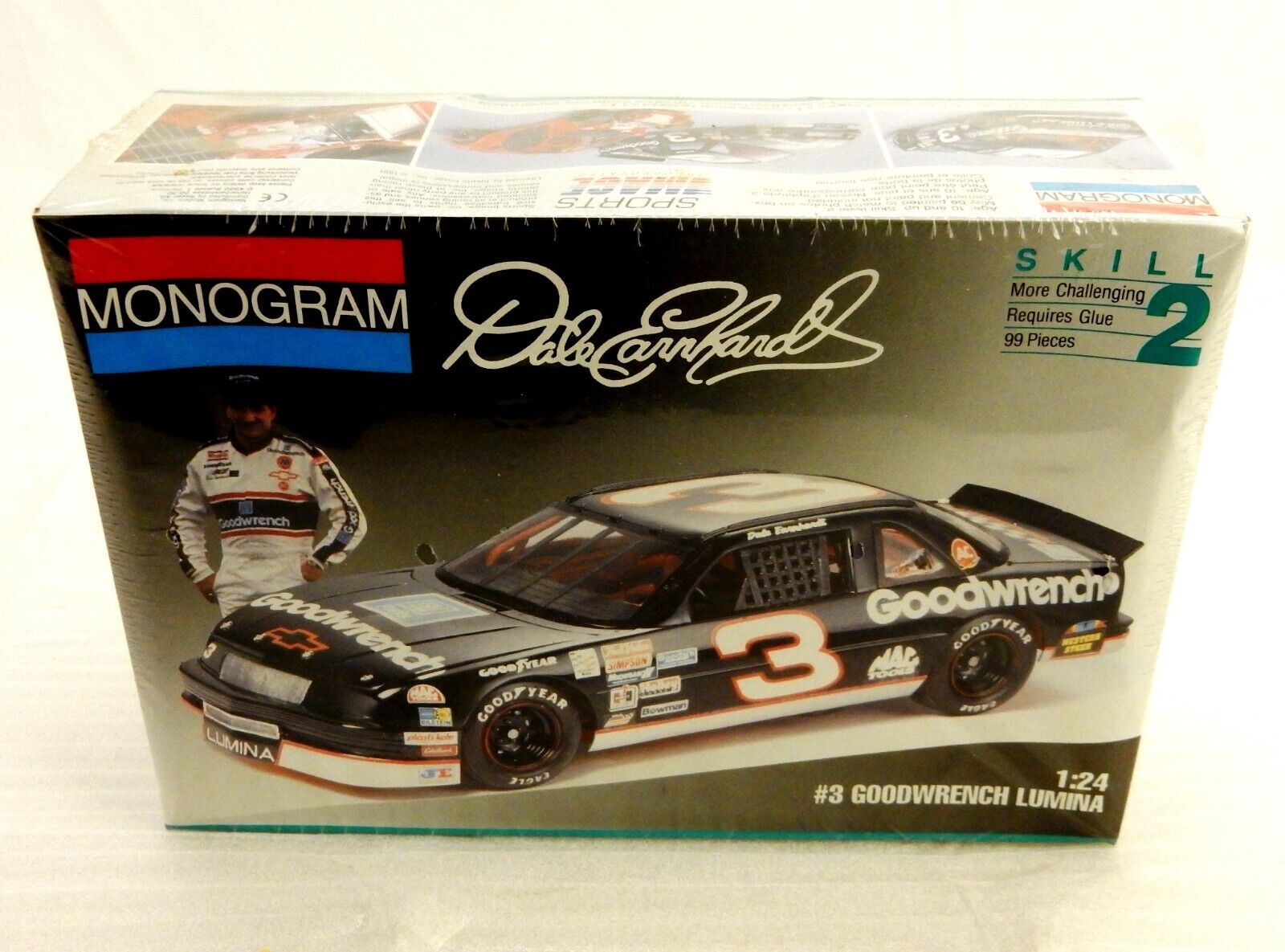 Monogram 1/24 Dale Earnhardt GM Goodwrench Lumina - kit #2927 NOS Factory Sealed Monogram 1/24 Dale Earnhardt GM Goodwrench Lumina - kit #2927 NOS Factory Sealed