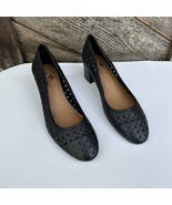 NEW Patricia Nash Pumps Allegra Black Cut-Out Woven Leather Size Eur 39.... - £30.06 GBP