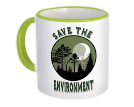 Save The Environment : Gift Mug Green Power Plant Trees Ecology Nature Protectio - $15.90