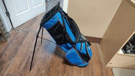 Ping 4 Divider Dual Strap Golf Stand Bag Blue/Black w Raincover - £91.12 GBP