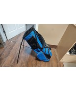 Ping 4 Divider Dual Strap Golf Stand Bag Blue/Black w Raincover - £90.84 GBP