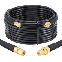 25Ft Sma Male To Sma Female Coax Extension Cable, 50 Ohm Kmr240 Low Loss Sma Coa - £35.47 GBP