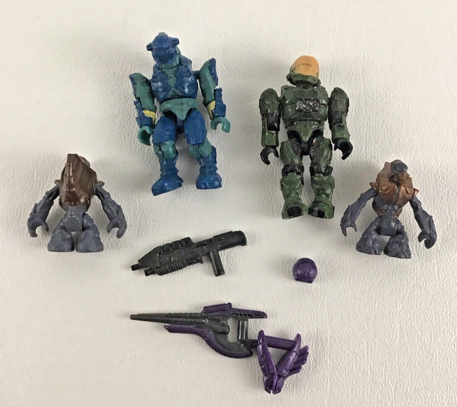 Mega Bloks Consturx Halo Minifigs Spartan Eva Elite Regular Grunts 4pc Lot Toy  - $39.55