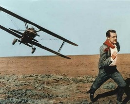 Cary Grant runs from crop duster biplane in desert North by Northwest 8x10 photo - £7.66 GBP