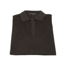 Mens PRINCELY Soft Merinos Wool Sweater Knits Lightweight Polo 1011-40 Brown image 5