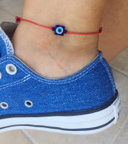 Evil eye anklet bracelet Evil eye anklets for women Anklets men Protecti... - $6.86
