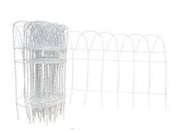 20 ft Long Steel White Garden Border Fence 1&#39;2&quot;H x 20&#39;W (me) J25 - £94.73 GBP