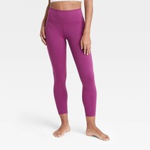 Women&#39;s 7/8 High-Rise Leggings All in Motion Heathered Purple Size XL Re... - £16.74 GBP